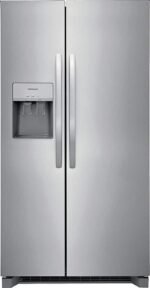 Frigidaire - 25.6 Cu. Ft. Side-by-Side Refrigerator - Stainless Steel