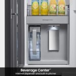 Samsung - Bespoke 23 Cu. Ft. 4-Door Flex French Door Counter Depth Refrigerator with AI Family Hub+ - White Glass - Image 7