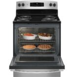 GE - 5.0 Cu. Ft. Freestanding Electric Range - Stainless Steel - Image 4