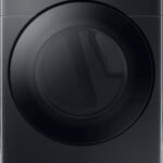 Samsung - 7.5 Cu. Ft. Stackable Smart Electric Dryer with Steam and Sensor Dry - Brushed Black
