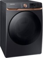Samsung - 7.5 Cu. Ft. Stackable Smart Electric Dryer with Steam and Sensor Dry - Brushed Black - Image 5