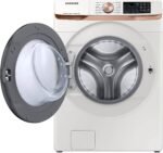 Samsung 5.0 Cu. Ft. High-Efficiency Stackable Smart Front Load Washer Steam Super Speed Wash from Kings Outlet