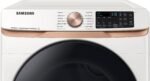 Samsung - 7.5 Cu. Ft. Stackable Smart Gas Dryer with Steam and Sensor Dry - Ivory - Image 2