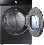 Samsung - BESPOKE 7.6 Cu. Ft. Stackable Smart Electric Dryer with Steam and Super Speed Dry - Brushed Black - Image 6