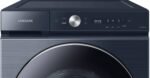 Samsung - BESPOKE 5.3 Cu. Ft. High-Efficiency Stackable Smart Front Load Washer with Steam and AI OptiWash - Brushed Navy - Image 2