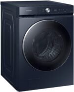 Samsung - BESPOKE 5.3 Cu. Ft. High-Efficiency Stackable Smart Front Load Washer with Steam and AI OptiWash - Brushed Navy - Image 5