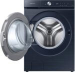 Samsung - BESPOKE 5.3 Cu. Ft. High-Efficiency Stackable Smart Front Load Washer with Steam and AI OptiWash - Brushed Navy - Image 6