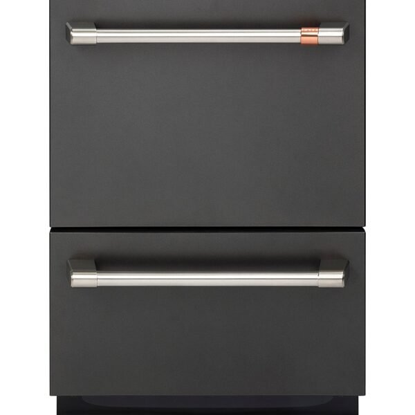 Café 24" Top Control Built-In Double Drawer Dishwasher Customizable Matte Black from Kings Outlet