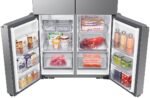 Dacor - 22.8 Cu. Ft. 4-Door French Reveal Door 36" Counter Depth Refrigerator with Beverage Center - Silver Stainless Steel - Image 6