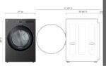 LG - 7.4 Cu. Ft. Stackable Smart Gas Dryer with TurboSteam - Black Steel - Image 4