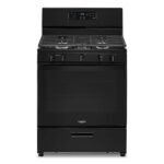 Whirlpool - 5.1 Cu. Ft. Freestanding Gas Range with Edge to Edge Cooktop - Black