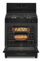 Whirlpool - 5.1 Cu. Ft. Freestanding Gas Range with Edge to Edge Cooktop - Black - Image 4