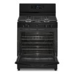 Whirlpool - 5.1 Cu. Ft. Freestanding Gas Range with Edge to Edge Cooktop - Black - Image 2