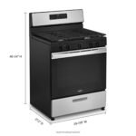Whirlpool - 5.1 Cu. Ft. Freestanding Gas Range with Edge to Edge Cooktop - Stainless Steel - Image 4