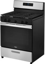 Whirlpool - 5.1 Cu. Ft. Freestanding Gas Range with Edge to Edge Cooktop - Stainless Steel - Image 6