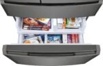 Frigidaire - Gallery 21.5 Cu. Ft. Counter-Depth 4-Door French Door Refrigerator - Black Stainless Steel - Image 5