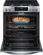 Frigidaire - 5.1 Cu. Ft. Slide-In Gas Range with Self-cleaning and Convection Bake - Stainless Steel - Image 2
