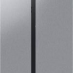 Samsung - BESPOKE Side-by-Side Smart Refrigerator with Beverage Center - Stainless Steel
