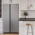 Samsung - BESPOKE Side-by-Side Counter Depth Smart Refrigerator with Beverage Center - Stainless Steel - Image 3