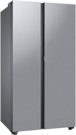 Samsung - BESPOKE Side-by-Side Counter Depth Smart Refrigerator with Beverage Center - Stainless Steel - Image 5