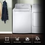 LG 4.1 Cu. Ft. High-Efficiency Top Load Washer TurboDrum Technology White from Kings Outlet