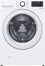 LG - 5.0 Cu. Ft. High-Efficiency Stackable Front Load Washer with 6Motion Technology - White