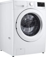 LG - 5.0 Cu. Ft. High-Efficiency Stackable Front Load Washer with 6Motion Technology - White - Image 2
