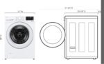 LG - 5.0 Cu. Ft. High-Efficiency Stackable Front Load Washer with 6Motion Technology - White - Image 3