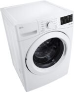 LG - 5.0 Cu. Ft. High-Efficiency Stackable Front Load Washer with 6Motion Technology - White - Image 6