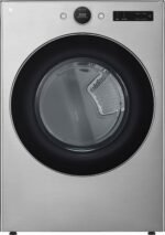 LG 7.4 Cu. Ft. Stackable Smart Electric Dryer Steam Sensor Dry Graphite Steel from Kings Outlet