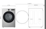 LG 7.4 Cu. Ft. Stackable Smart Electric Dryer Steam Sensor Dry Graphite Steel from Kings Outlet