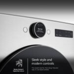 LG 7.4 Cu. Ft. Stackable Smart Electric Dryer Steam Sensor Dry Graphite Steel from Kings Outlet