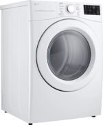 LG 7.4 Cu. Ft. Stackable Gas Dryer Wrinkle Care White from Kings Outlet