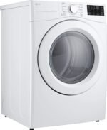 LG 7.4 Cu. Ft. Stackable Electric Dryer Wrinkle Care White from Kings Outlet