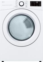 LG 7.4 Cu. Ft. Stackable Electric Dryer Wrinkle Care White from Kings Outlet