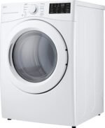 LG 7.4 Cu. Ft. Stackable Electric Dryer Wrinkle Care White from Kings Outlet