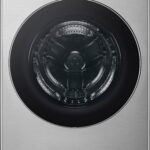 LG - 4.5 Cu. Ft. High-Efficiency Stackable Smart Front Load Washer with Steam and TurboWash 360 - Graphite Steel