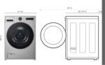 LG 4.5 Cu. Ft. High-Efficiency Stackable Smart Front Load Washer Steam TurboWash 360 Graphite from Kings Outlet