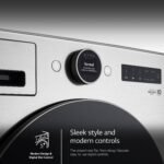 LG - 4.5 Cu. Ft. High-Efficiency Stackable Smart Front Load Washer with Steam and TurboWash 360 - Graphite Steel - Image 7