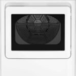 GE - 7.4 Cu. Ft. Front Load Electric Dryer with Sensor Dry - White with Matte Black
