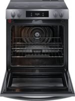 Frigidaire - Gallery 6.2 Cu. Ft. Freestanding Electric Total Convection Range with Self-cleaning and Air Fry - Black Stainless Steel - Image 3
