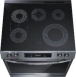 Frigidaire - Gallery 6.2 Cu. Ft. Freestanding Electric Total Convection Range with Self-cleaning and Air Fry - Black Stainless Steel - Image 4