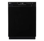 LG 24" Front Control Built-In Stainless Steel Tub Dishwasher SenseClean 52 dBA Black from Kings Outlet