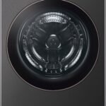 LG 5.0 Cu. Ft. High-Efficiency Stackable Smart Front Load Washer Steam TurboWash 360 Black from Kings Outlet