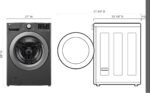 LG - 5.0 Cu. Ft. High-Efficiency Stackable Front Load Washer with 6Motion Technology - Middle Black - Image 3