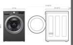 LG - 5.0 Cu. Ft. High-Efficiency Stackable Front Load Washer with 6Motion Technology - Middle Black - Image 3