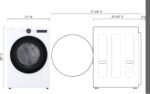 LG 7.4 Cu. Ft. Stackable Smart Gas Dryer Steam Sensor Dry White from Kings Outlet