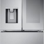 LG - Counter-Depth MAX 25.5 Cu. Ft. French Door Smart Refrigerator with Mirror InstaView - Stainless Steel