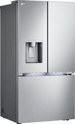 LG - Counter-Depth MAX 25.5 Cu. Ft. French Door Smart Refrigerator with Four Kinds of Ice - Stainless Steel - Image 2