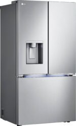LG - Counter-Depth MAX 25.5 Cu. Ft. French Door Smart Refrigerator with Four Kinds of Ice - Stainless Steel - Image 2